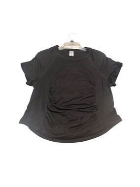 Alter’d State AS Revival Back Cut-Out Top XXL Black Short Sleeve